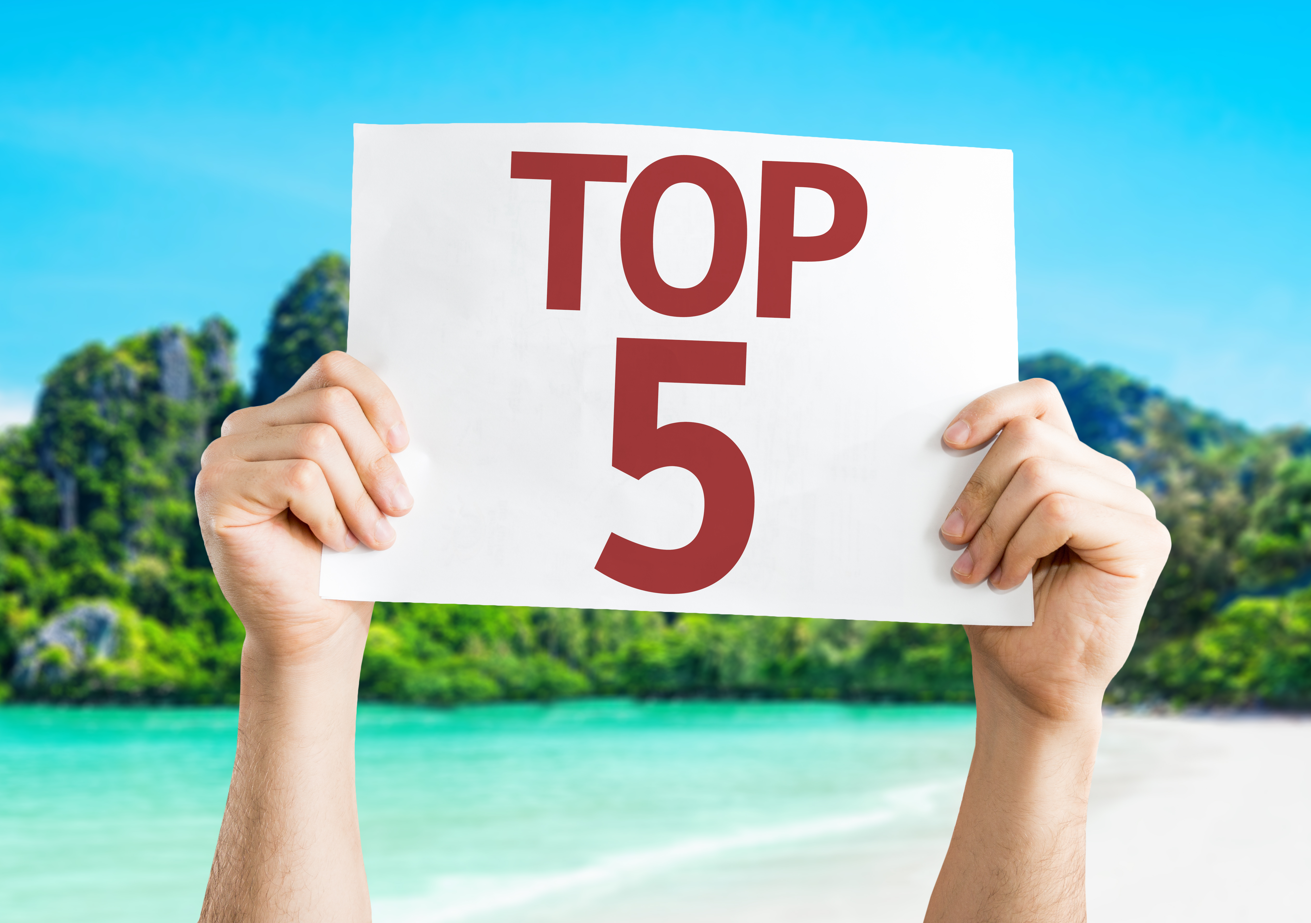 Top 5 destinations in the world